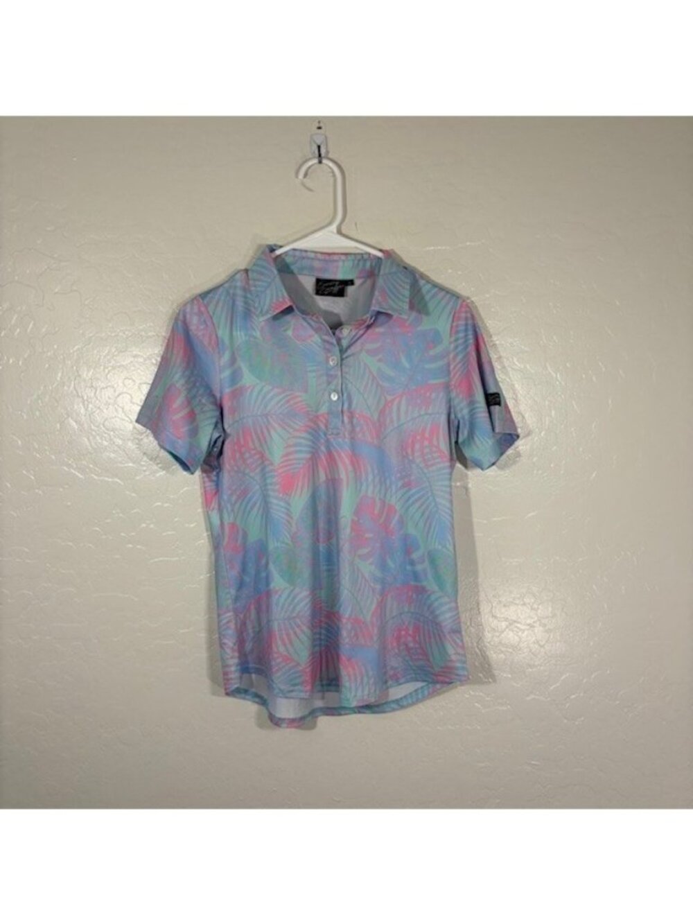 Sunday Swagger Golf Polo Shirt Womens Small Colorful Bold Athletic Stretch